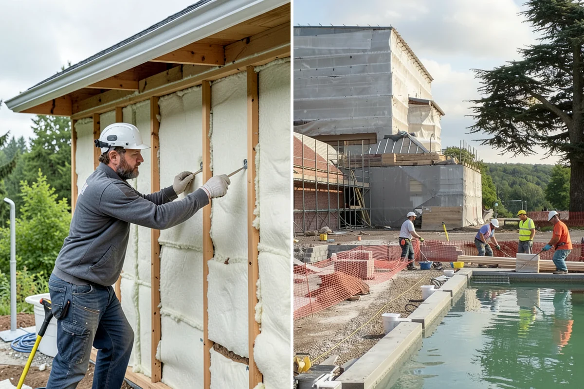 Porch Steps Construction in Federal Way, King County, WA - Measure the porch height and plan the rise and run