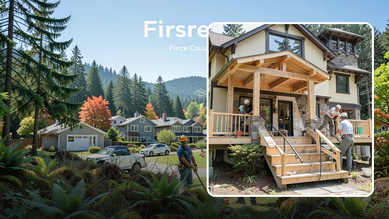 Porch Steps Construction in Fircrest, Pierce County, WA - Constructing sturdy porch steps that safely connect your porch to the yard and match your home's style.