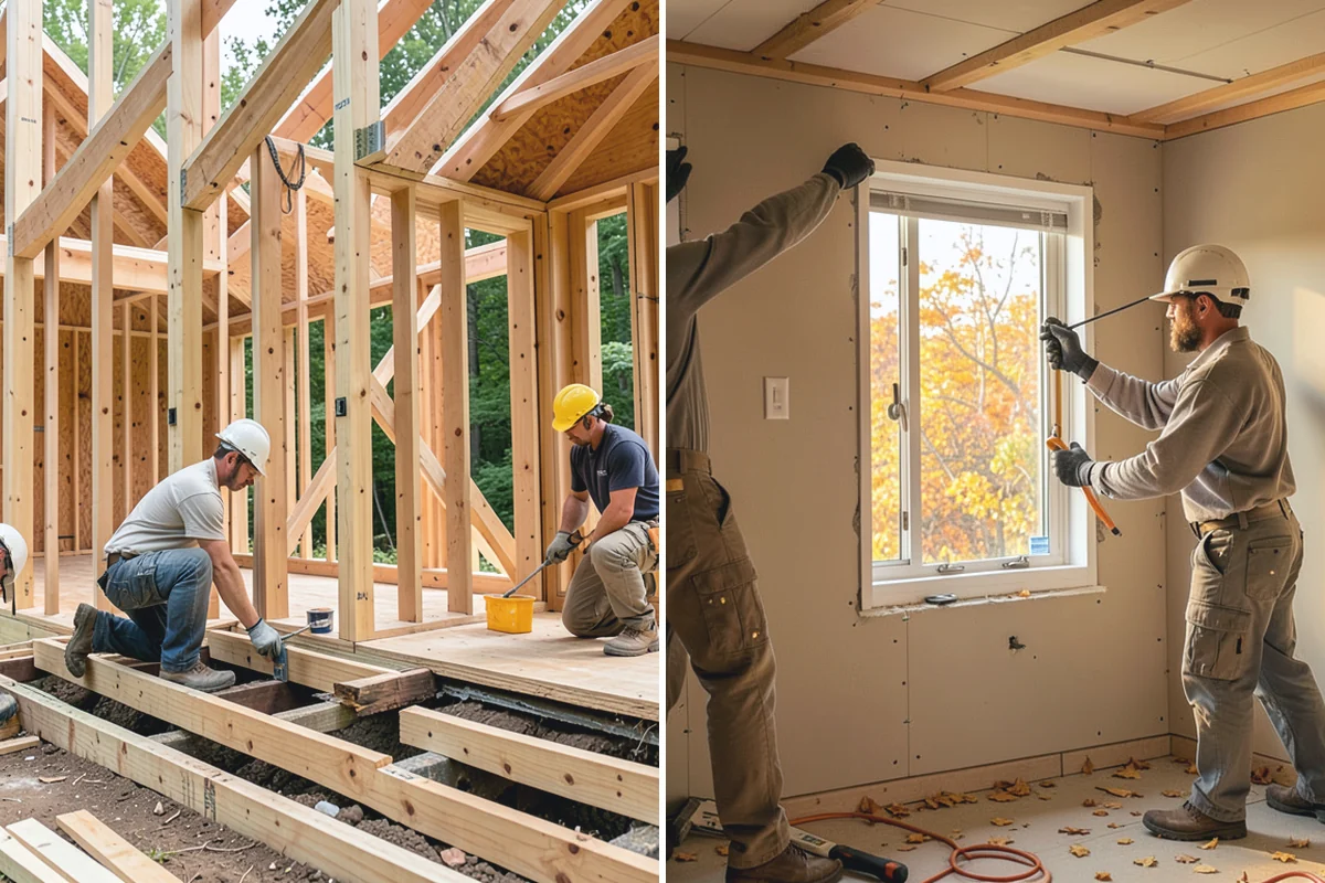Porch Steps Construction in Gold Bar, Snohomish County, WA - Measure the porch height and plan the rise and run