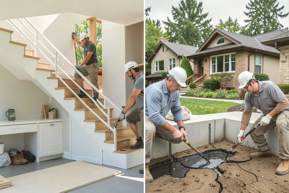 Porch Steps Construction in Index, Snohomish County, WA - Measure the porch height and plan the rise and run