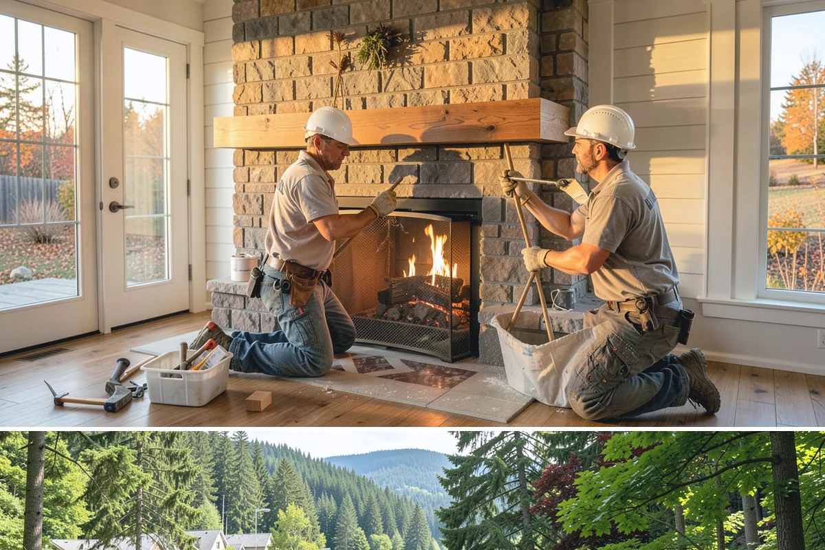 Porch Steps Construction in Lake Forest Park, King County, WA - Dry, mild conditions are best for footings and finishing, so late spring through early fall is ideal.