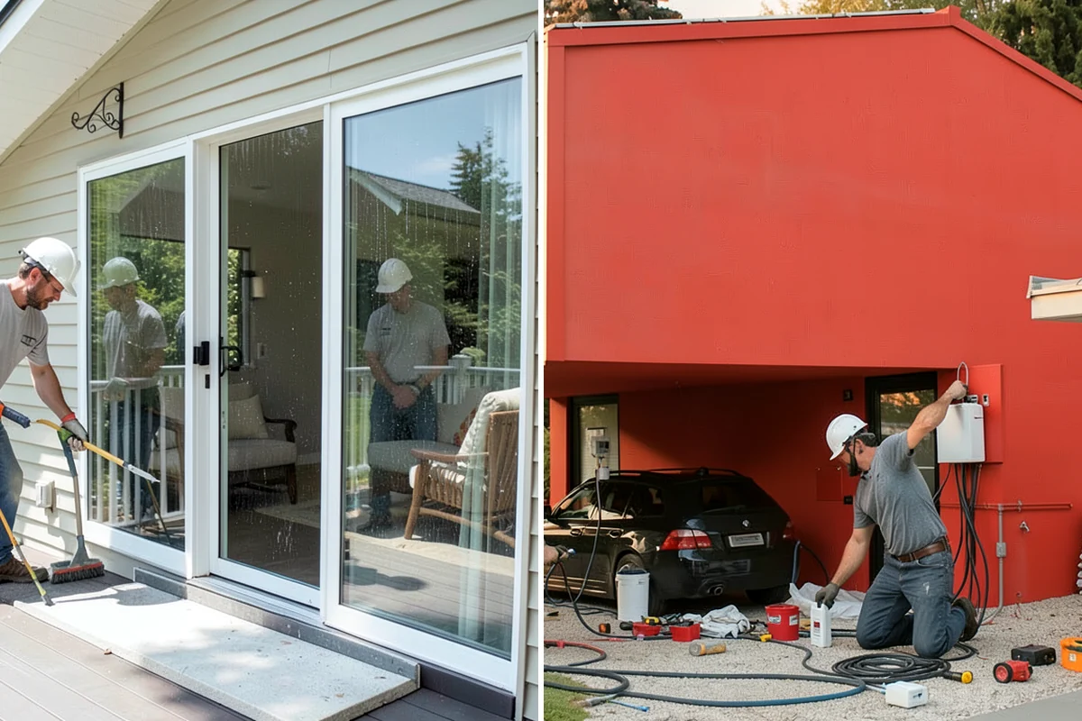 Porch Steps Construction in Lakewood, Pierce County, WA - Measure the porch height and plan the rise and run