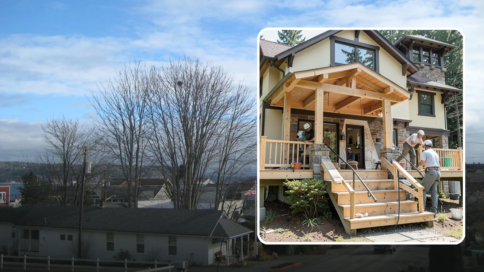Porch Steps Construction in Langley, Island County, WA - Constructing sturdy porch steps that safely connect your porch to the yard and match your home's style.