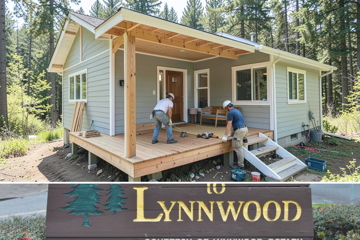 Porch Steps Construction in Lynnwood, Snohomish County, WA - Dry, mild conditions are best for footings and finishing, so late spring through early fall is ideal.