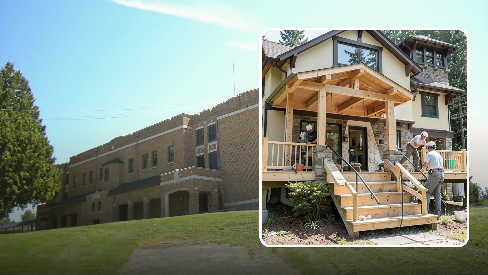 Porch Steps Construction in Maple Valley, King County, WA - Constructing sturdy porch steps that safely connect your porch to the yard and match your home's style.