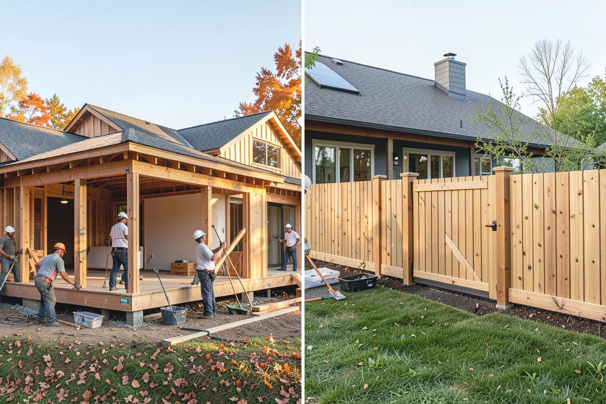 Porch Steps Construction in Marysville, Snohomish County, WA - Measure the porch height and plan the rise and run