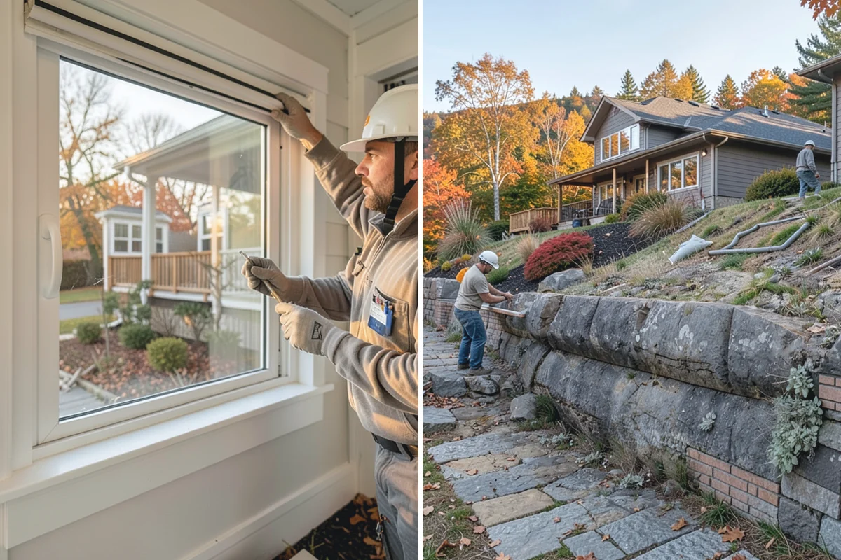 Porch Steps Construction in Medina, King County, WA - Measure the porch height and plan the rise and run