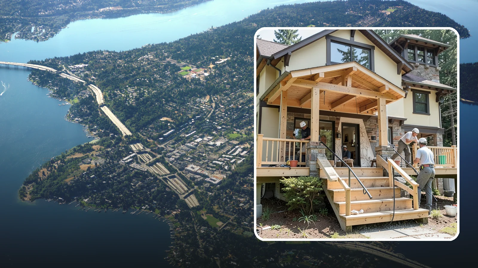 Porch Steps Construction in Mercer Island, King County, WA - Constructing sturdy porch steps that safely connect your porch to the yard and match your home's style.