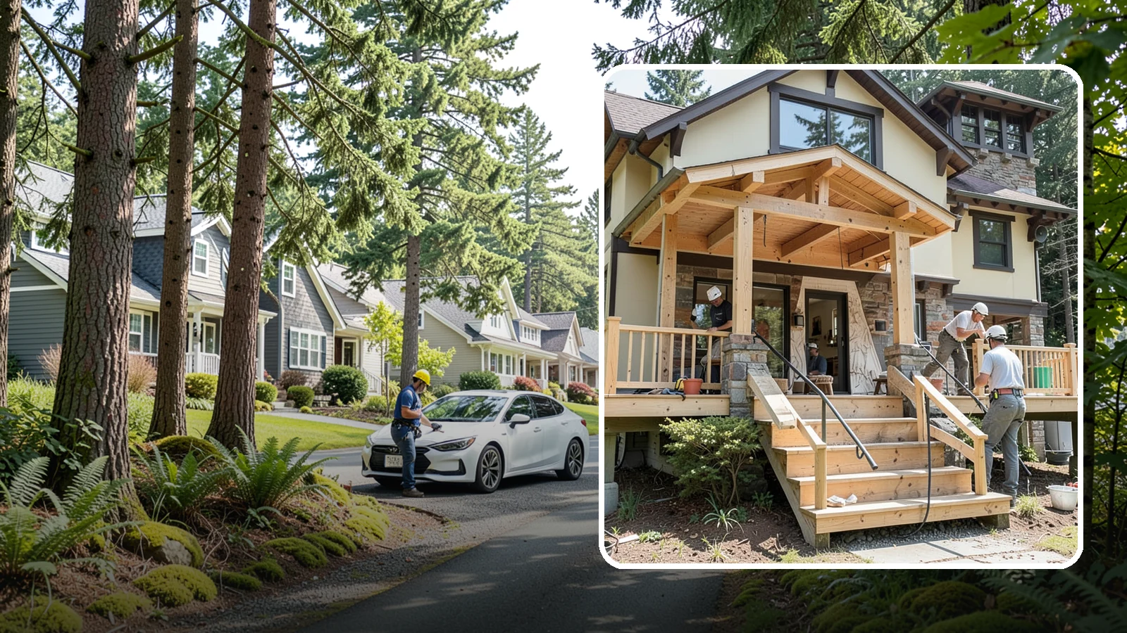 Porch Steps Construction in Normandy Park, King County, WA - Constructing sturdy porch steps that safely connect your porch to the yard and match your home's style.