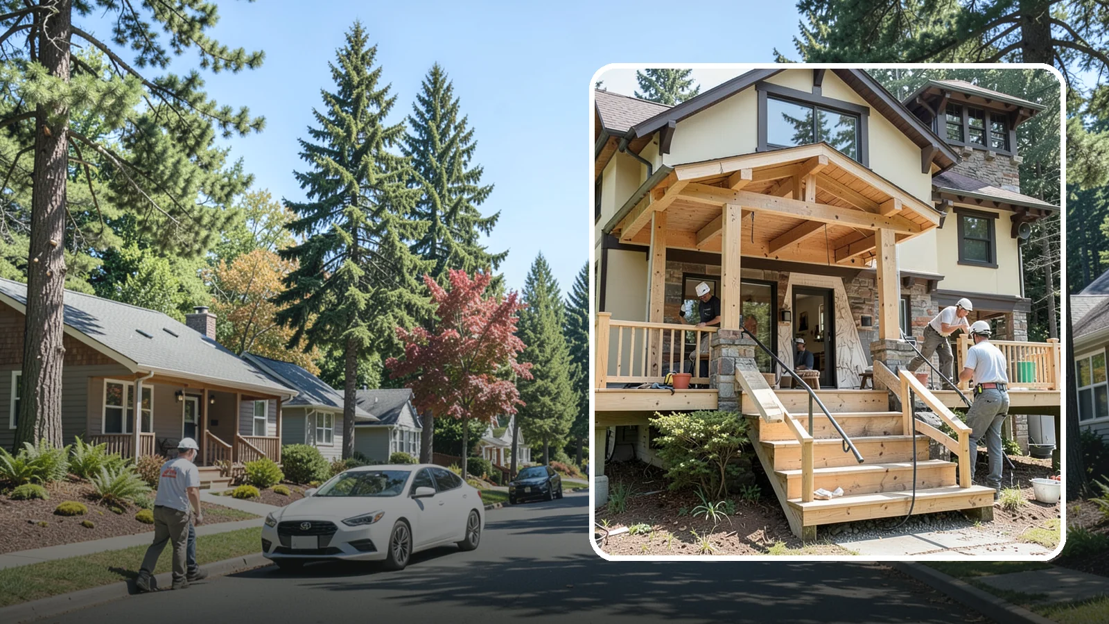Porch Steps Construction in Orting, Pierce County, WA - Constructing sturdy porch steps that safely connect your porch to the yard and match your home's style.