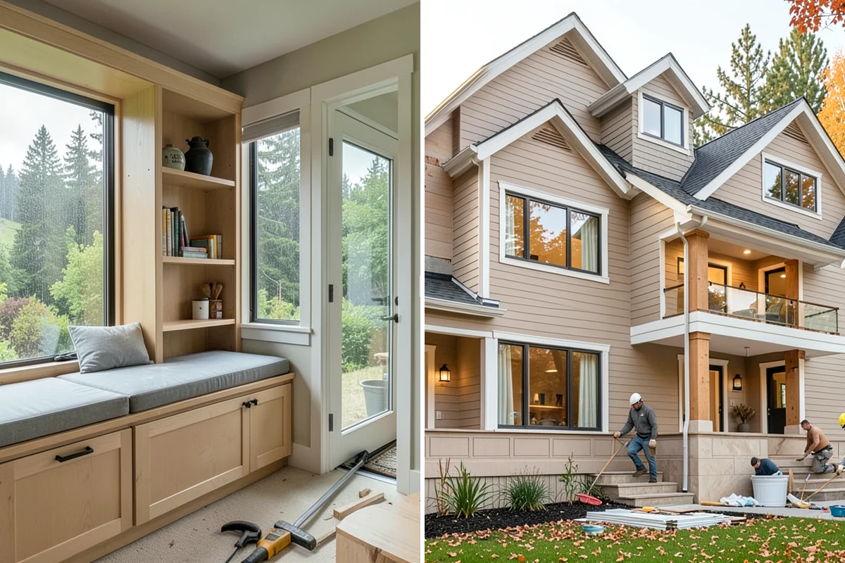 Porch Steps Construction in Pacific, King County, WA - Measure the porch height and plan the rise and run