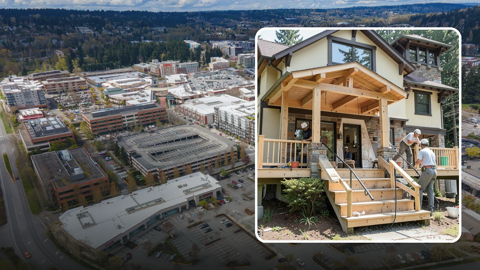 Porch Steps Construction in Redmond, King County, WA - Constructing sturdy porch steps that safely connect your porch to the yard and match your home's style.