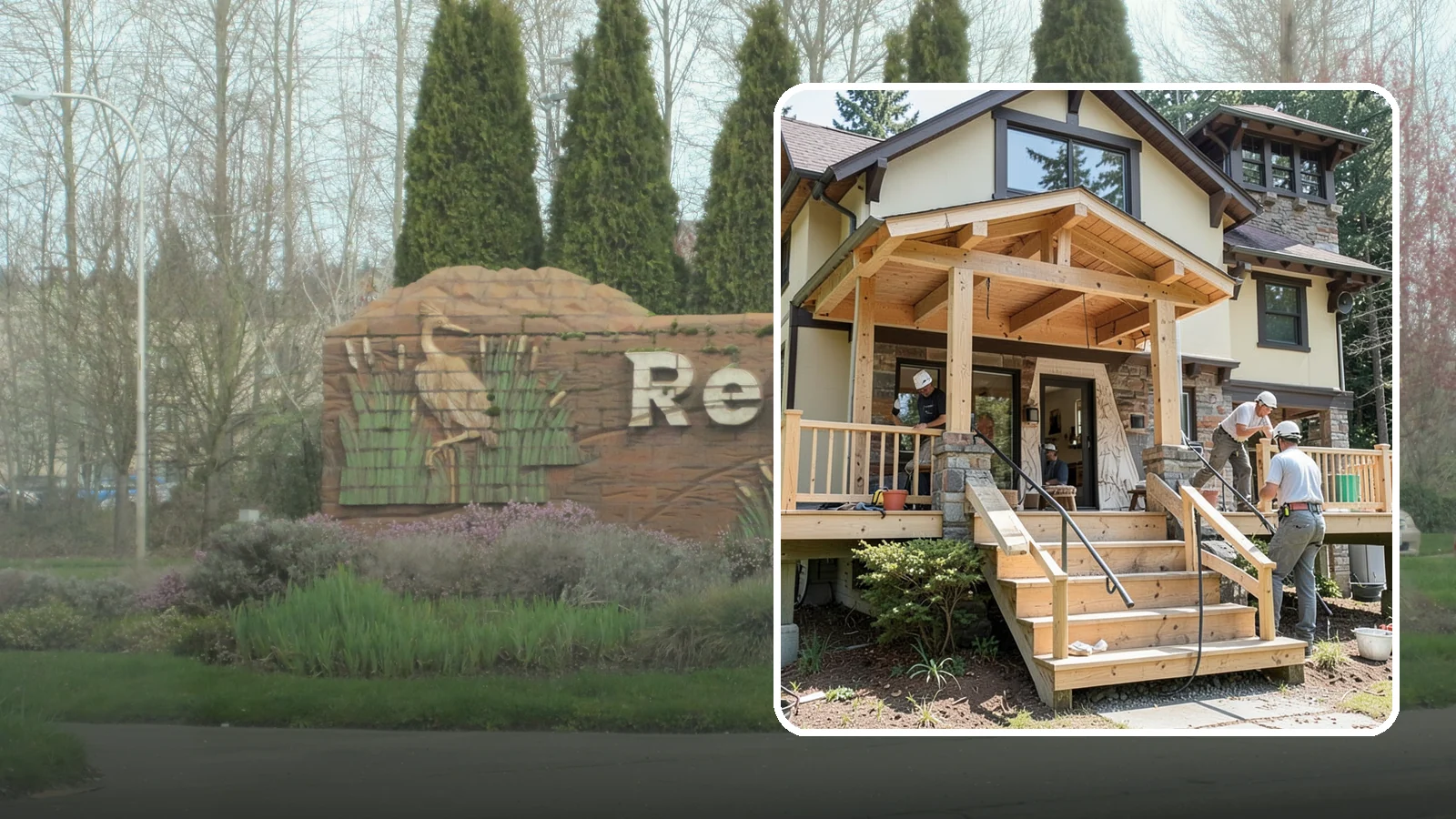 Porch Steps Construction in Renton, King County, WA - Constructing sturdy porch steps that safely connect your porch to the yard and match your home's style.