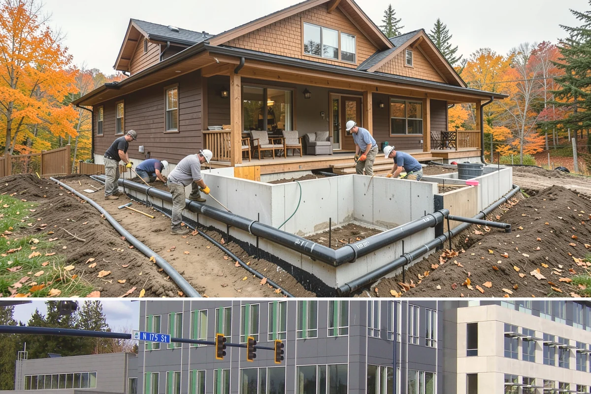 Porch Steps Construction in Shoreline, King County, WA - Dry, mild conditions are best for footings and finishing, so late spring through early fall is ideal.