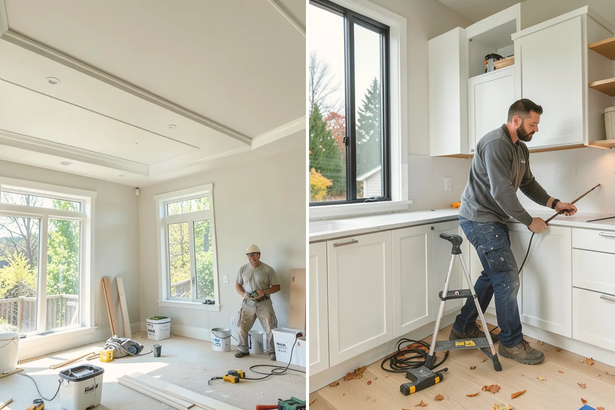 Porch Steps Construction in Stanwood, Snohomish County, WA - Measure the porch height and plan the rise and run
