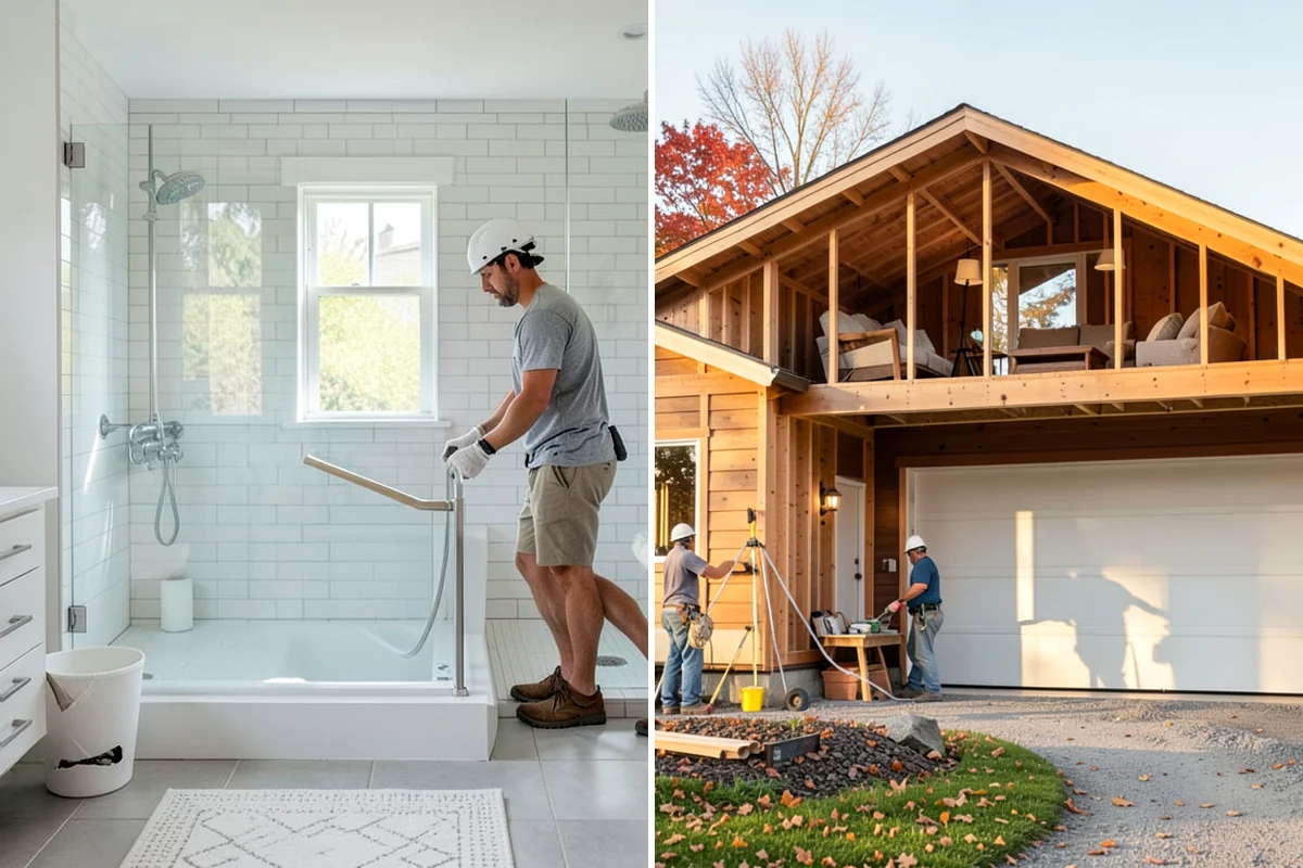 Portico Construction in Enumclaw, King County, WA - Design the portico to match your facade