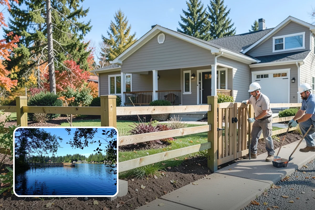 Portico Construction in Federal Way, King County, WA - Shelters the entry from rain