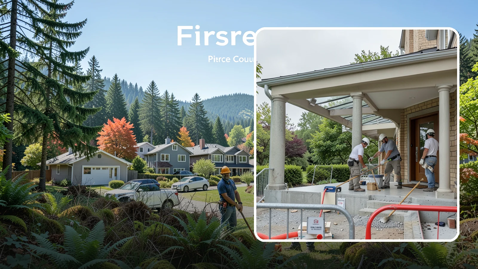 Portico Construction in Fircrest, Pierce County, WA - A portico adds a covered, columned entry structure that shelters your front door and elevates curb appeal.