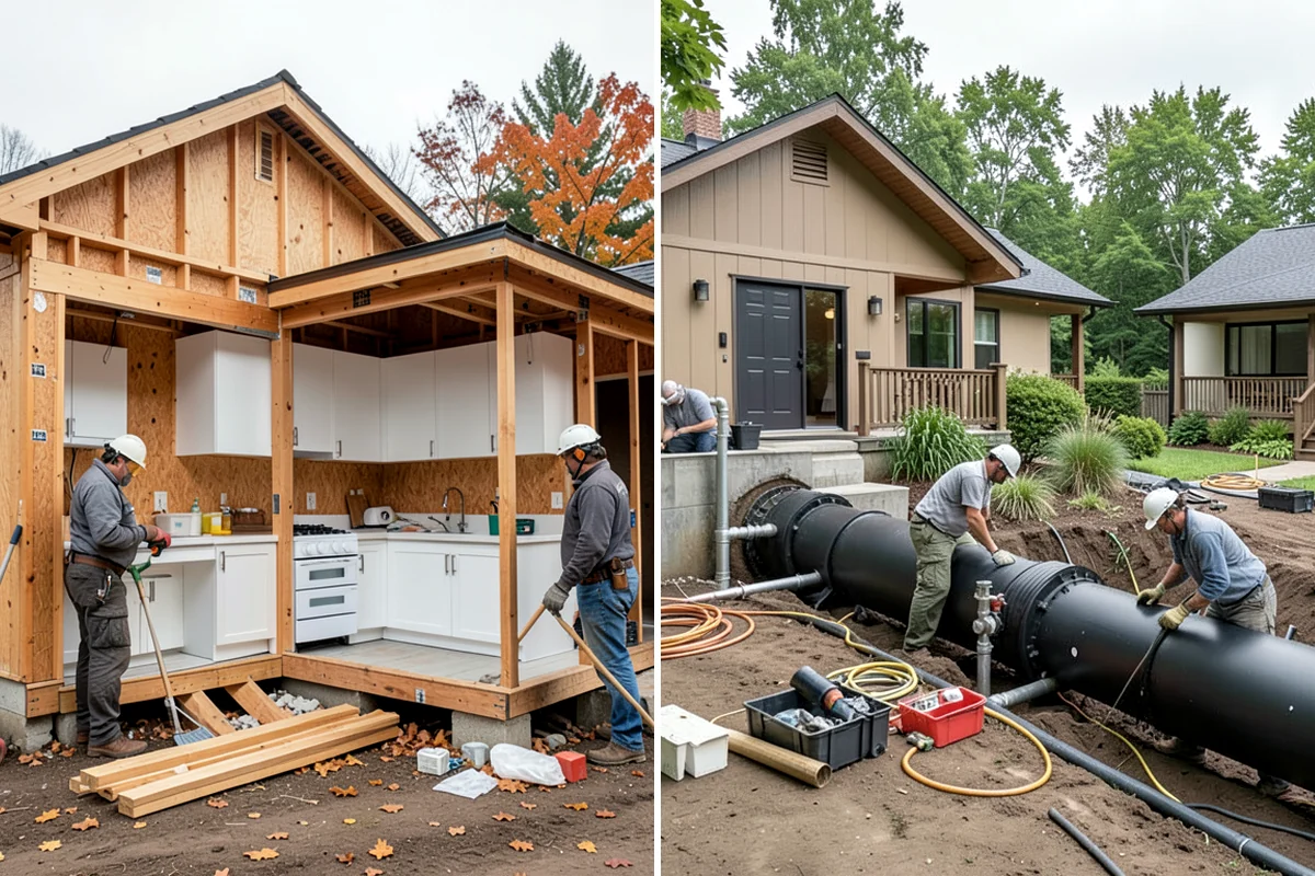 Portico Construction in Gig Harbor, Pierce County, WA - Design the portico to match your facade