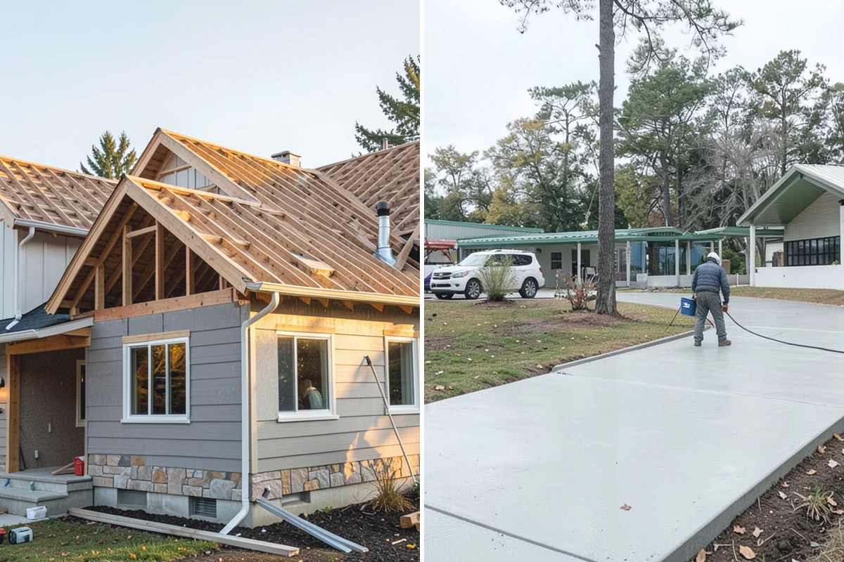 Portico Construction in Gold Bar, Snohomish County, WA - Design the portico to match your facade