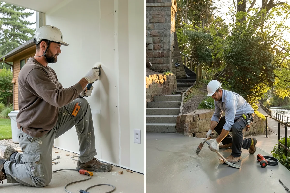 Portico Construction in Hunts Point, King County, WA - Design the portico to match your facade