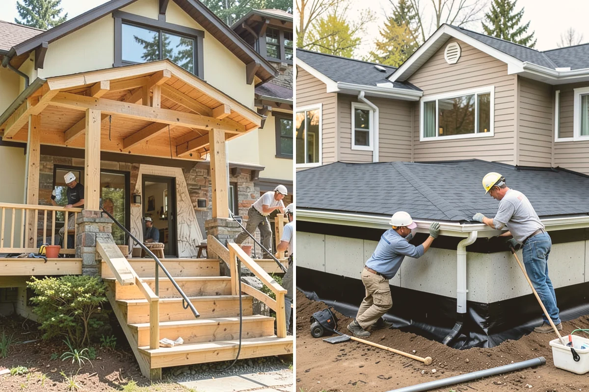Portico Construction in Index, Snohomish County, WA - Design the portico to match your facade