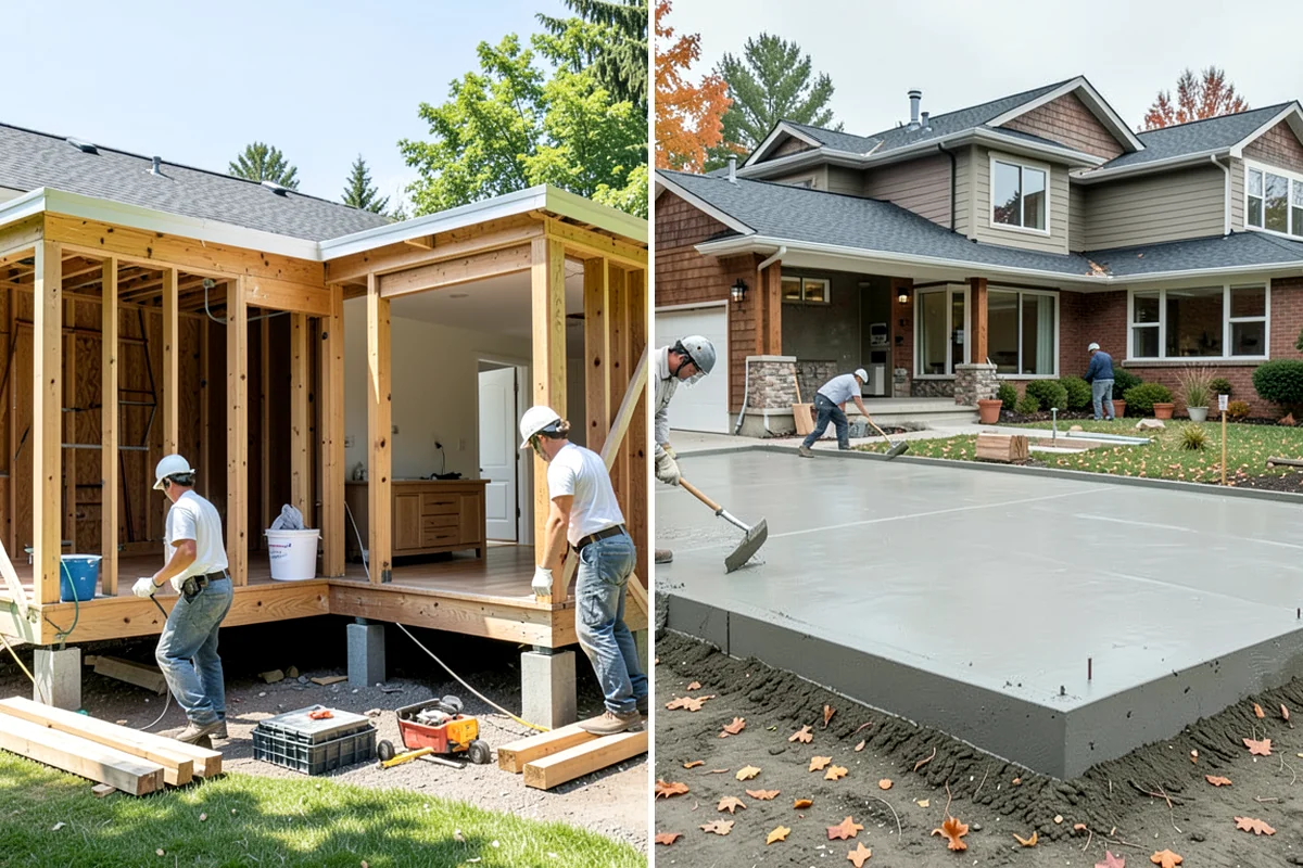 Portico Construction in Lakewood, Pierce County, WA - Design the portico to match your facade