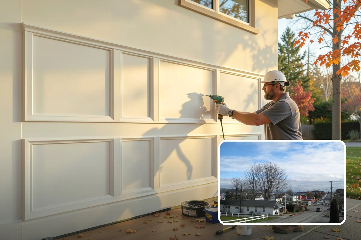 Portico Construction in Langley, Island County, WA - Shelters the entry from rain