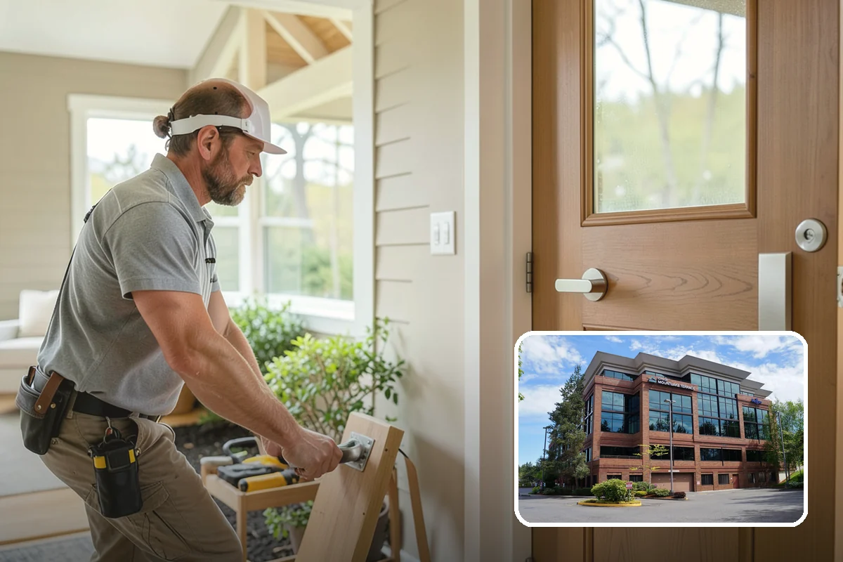 Portico Construction in Mountlake Terrace, Snohomish County, WA - Shelters the entry from rain