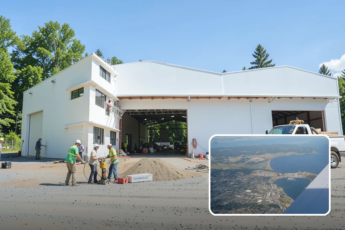 Portico Construction in Oak Harbor, Island County, WA - Shelters the entry from rain