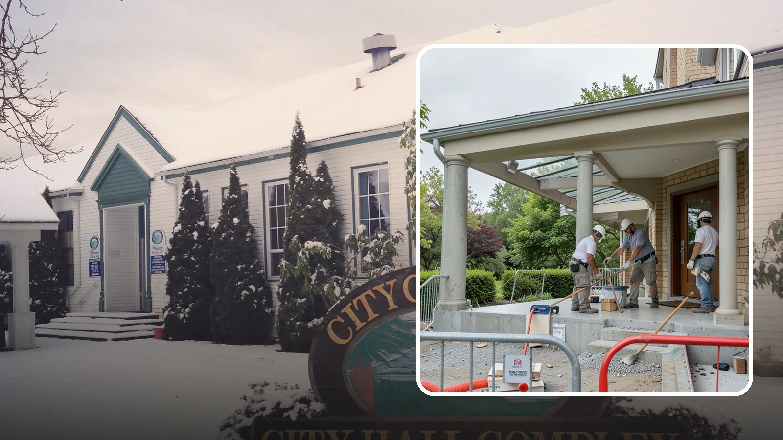 Portico Construction in Pacific, King County, WA - A portico adds a covered, columned entry structure that shelters your front door and elevates curb appeal.