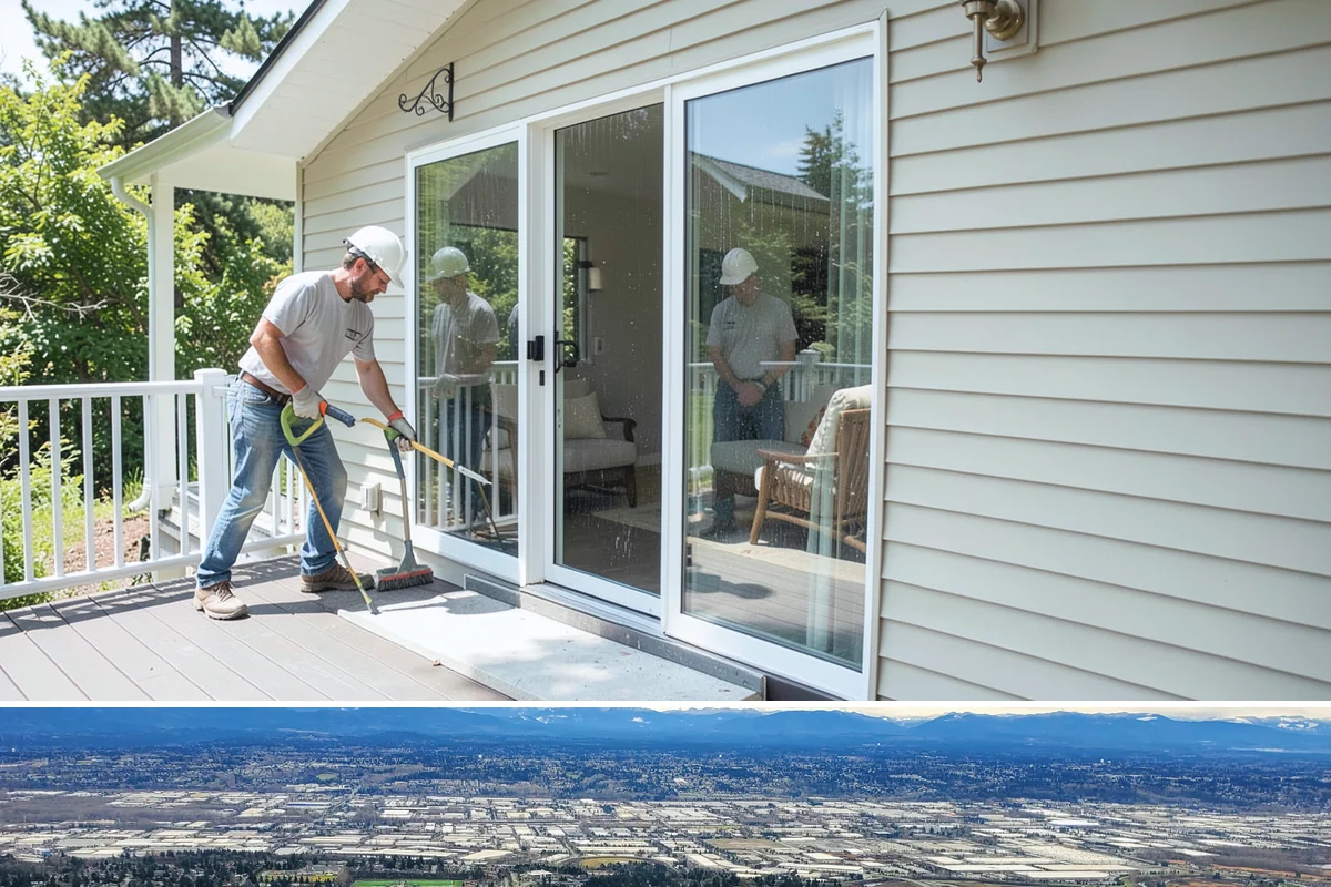 Portico Construction in SeaTac, King County, WA - Setting footings and framing the roof are best done in dry weather so connections seal properly.