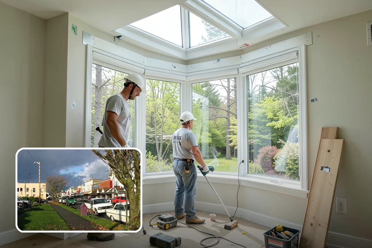 Post and Beam Framing in Arlington, Snohomish County, WA - Open, column-free spaces created by heavy timber spans