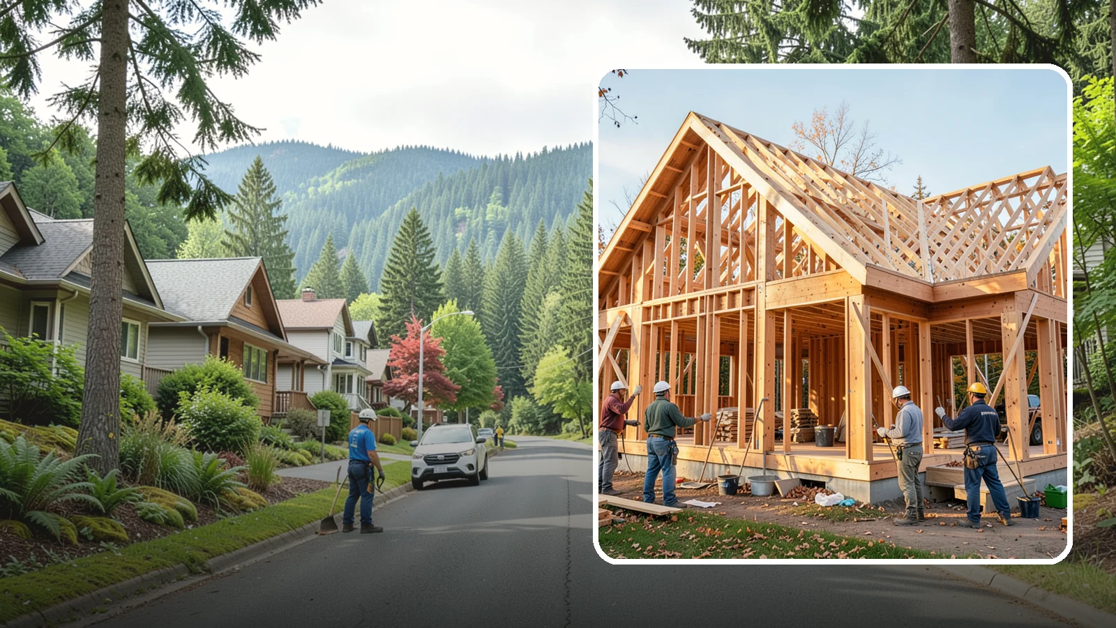 Post and Beam Framing in Darrington, Snohomish County, WA - We craft exposed post-and-beam and timber frames that carry real loads and show off the wood as a finished feature.