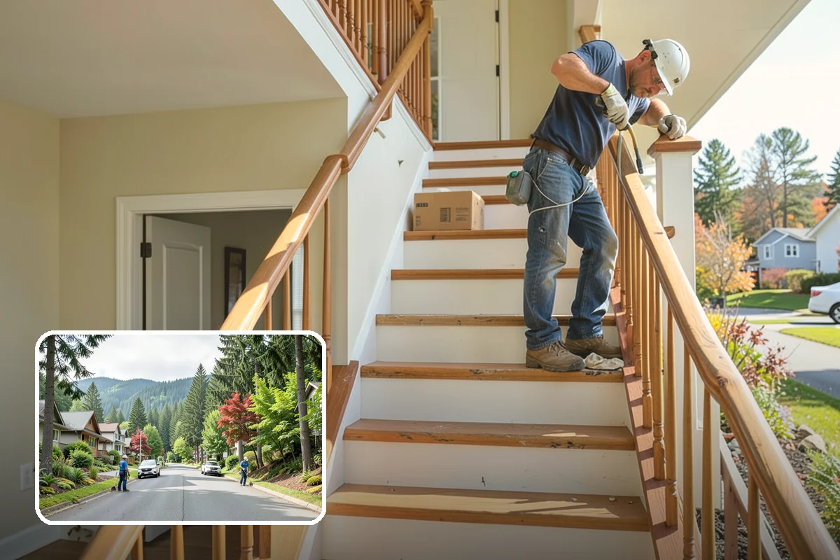 Post and Beam Framing in Darrington, Snohomish County, WA - Open, column-free spaces created by heavy timber spans