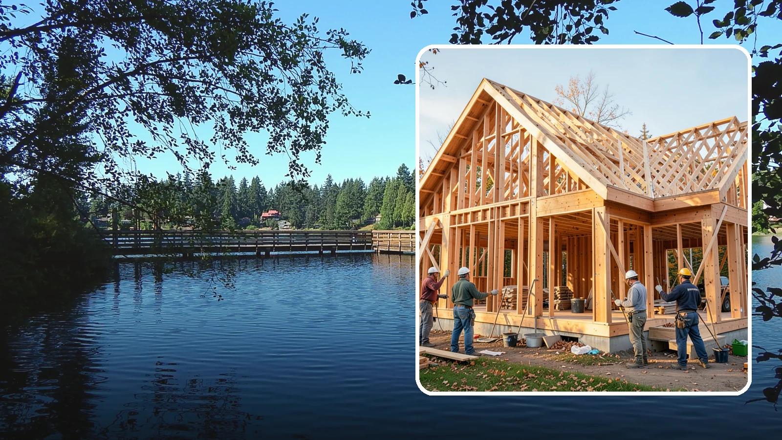 Post and Beam Framing in Federal Way, King County, WA - We craft exposed post-and-beam and timber frames that carry real loads and show off the wood as a finished feature.