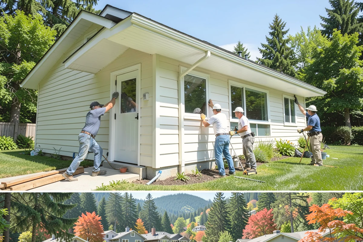 Post and Beam Framing in Fircrest, Pierce County, WA - Milled timbers are best set during drier stretches to control moisture and finishing, though we can stage delivery to protect...