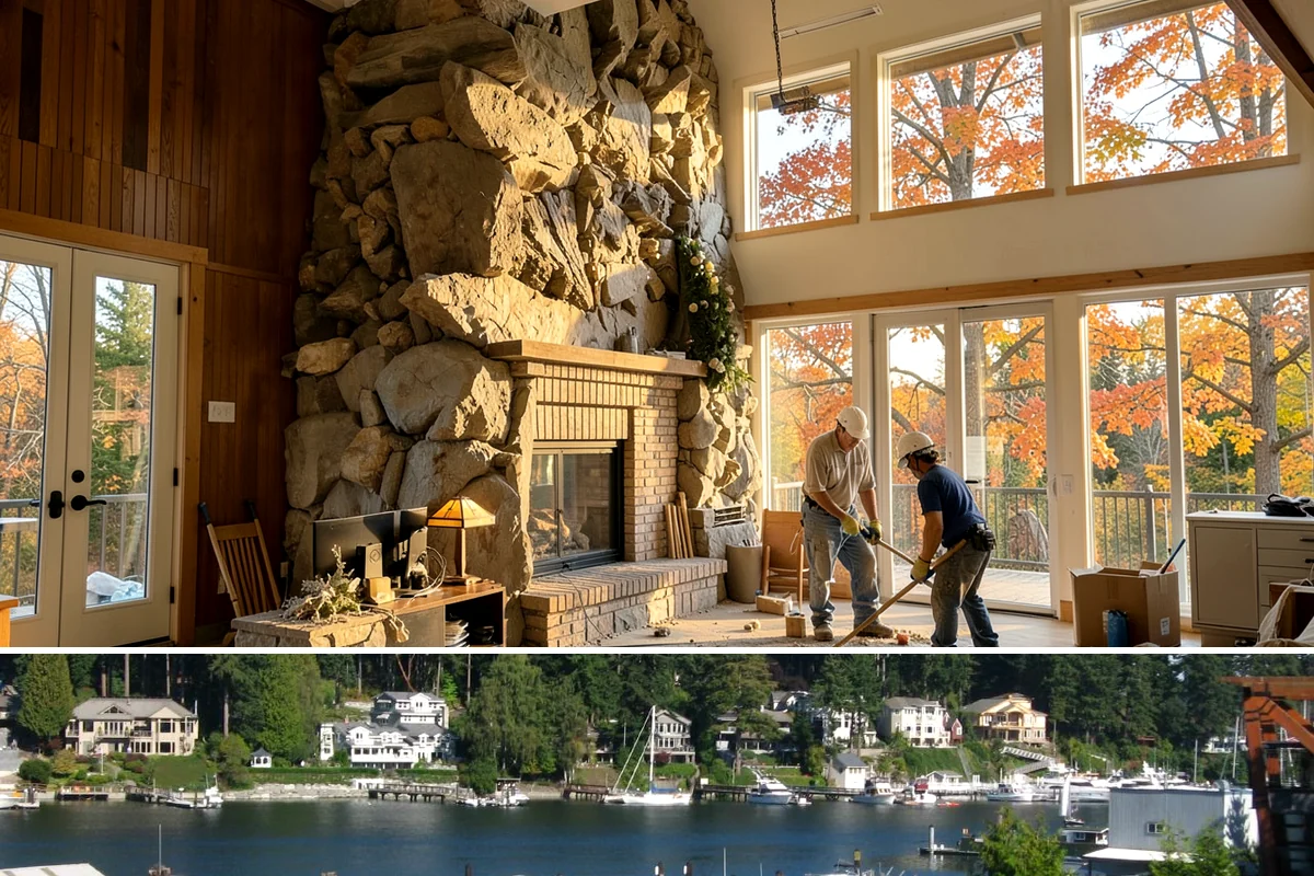 Post and Beam Framing in Gig Harbor, Pierce County, WA - Milled timbers are best set during drier stretches to control moisture and finishing, though we can stage delivery to protect...