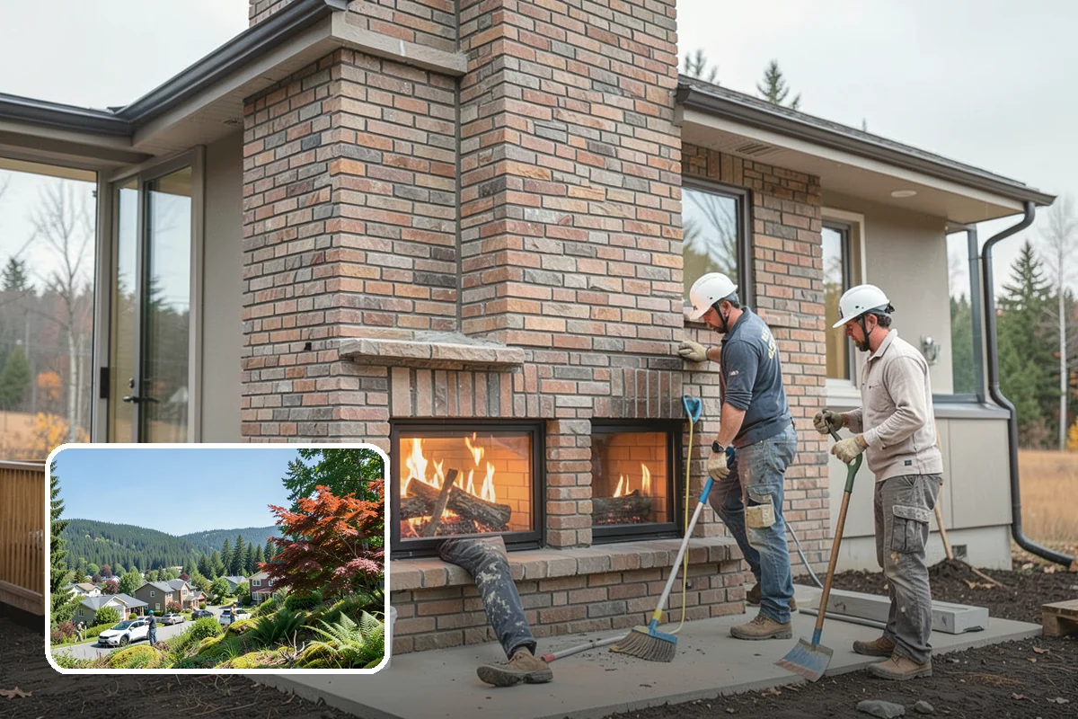 Post and Beam Framing in Index, Snohomish County, WA - Open, column-free spaces created by heavy timber spans