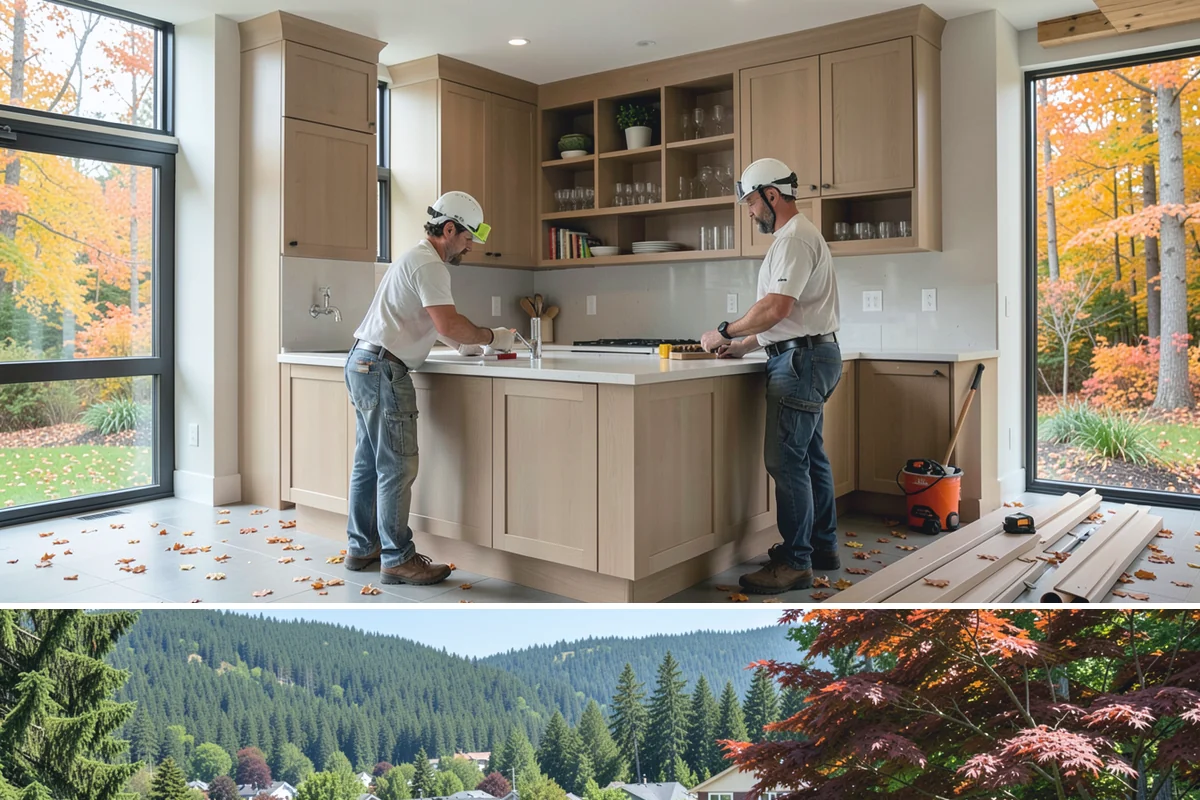 Post and Beam Framing in Index, Snohomish County, WA - Milled timbers are best set during drier stretches to control moisture and finishing, though we can stage delivery to protect...