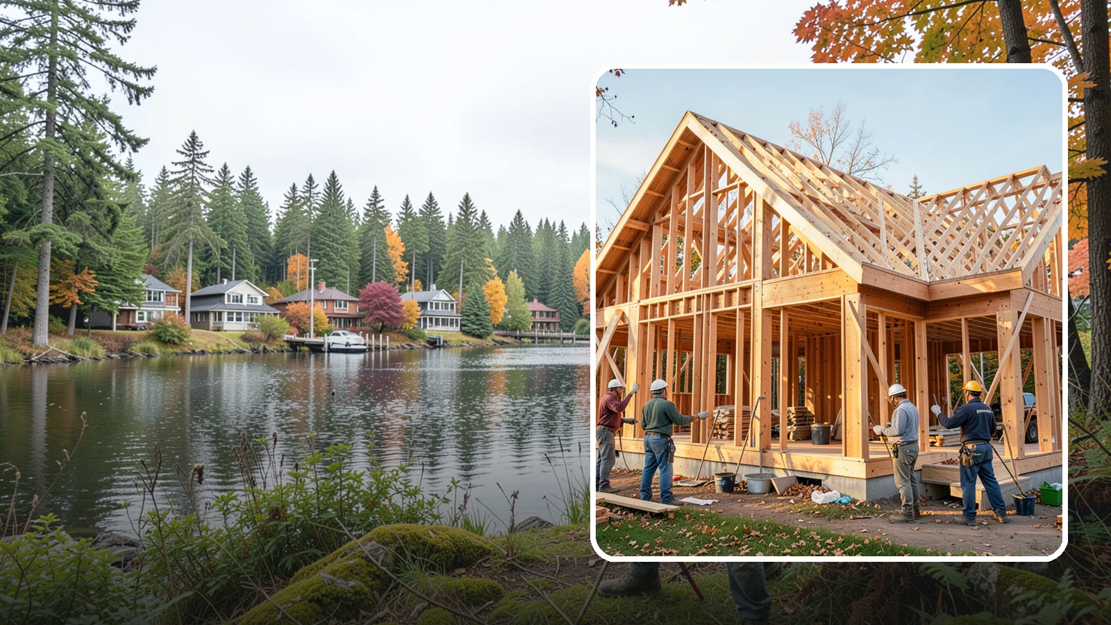 Post and Beam Framing in La Conner, Skagit County, WA - We craft exposed post-and-beam and timber frames that carry real loads and show off the wood as a finished feature.