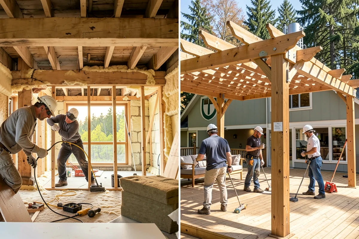Post and Beam Framing in Maple Valley, King County, WA - Choose timber species, sizing, and connection style with you