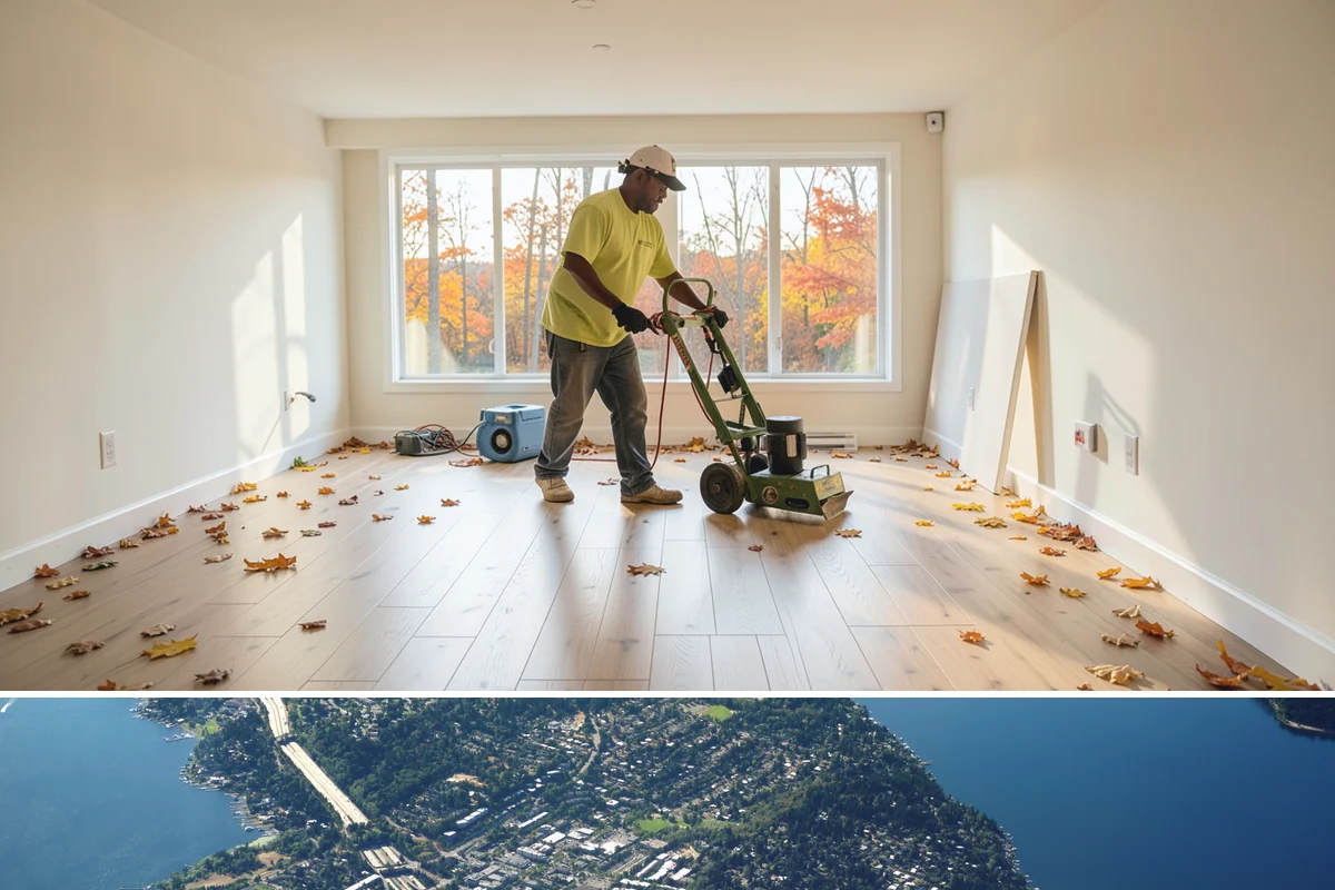 Post and Beam Framing in Mercer Island, King County, WA - Milled timbers are best set during drier stretches to control moisture and finishing, though we can stage delivery to protect...