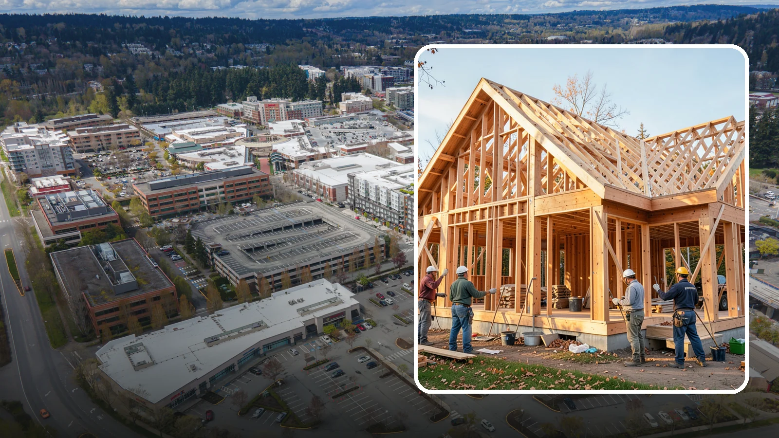 Post and Beam Framing in Redmond, King County, WA - We craft exposed post-and-beam and timber frames that carry real loads and show off the wood as a finished feature.