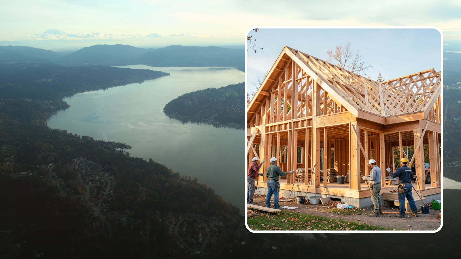 Post and Beam Framing in Sammamish, King County, WA - We craft exposed post-and-beam and timber frames that carry real loads and show off the wood as a finished feature.