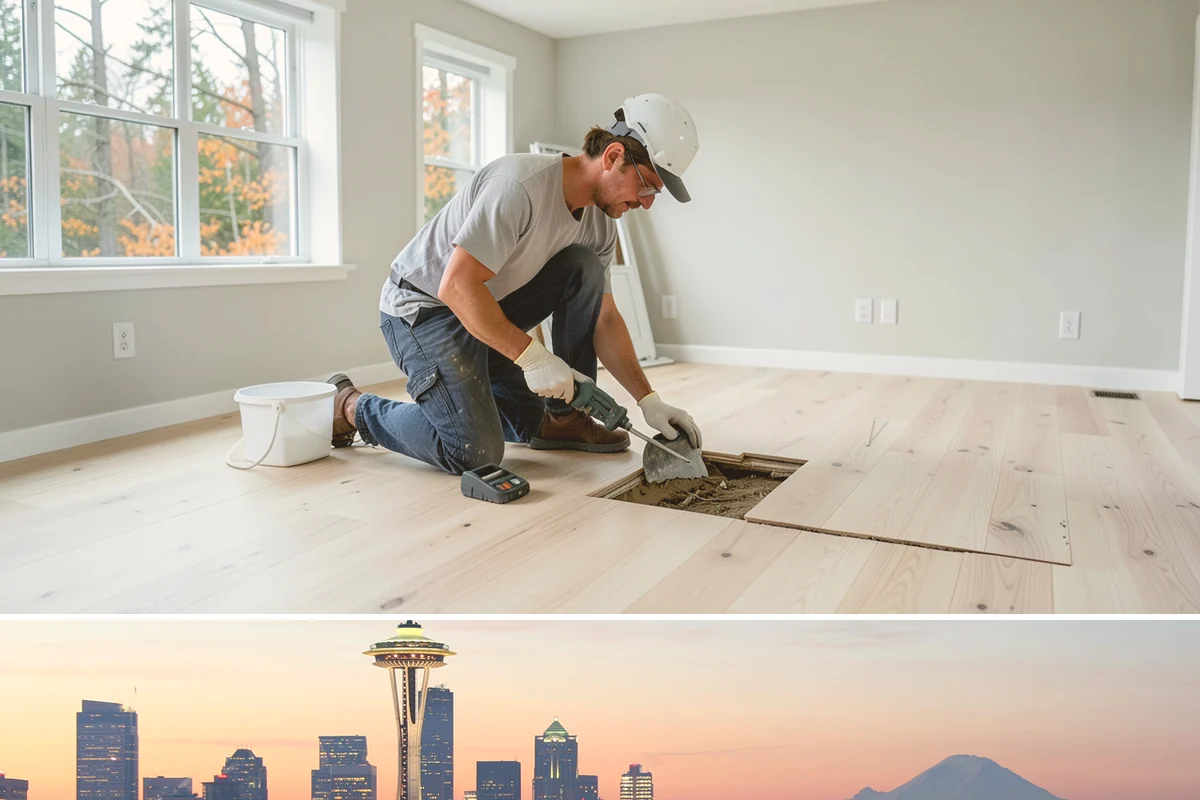 Post and Beam Framing in Seattle, King County, WA - Milled timbers are best set during drier stretches to control moisture and finishing, though we can stage delivery to protect...