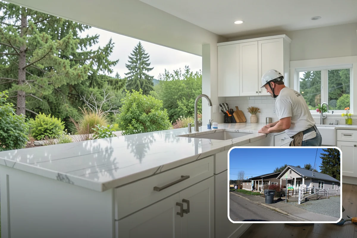 Post and Beam Framing in South Prairie, Pierce County, WA - Open, column-free spaces created by heavy timber spans