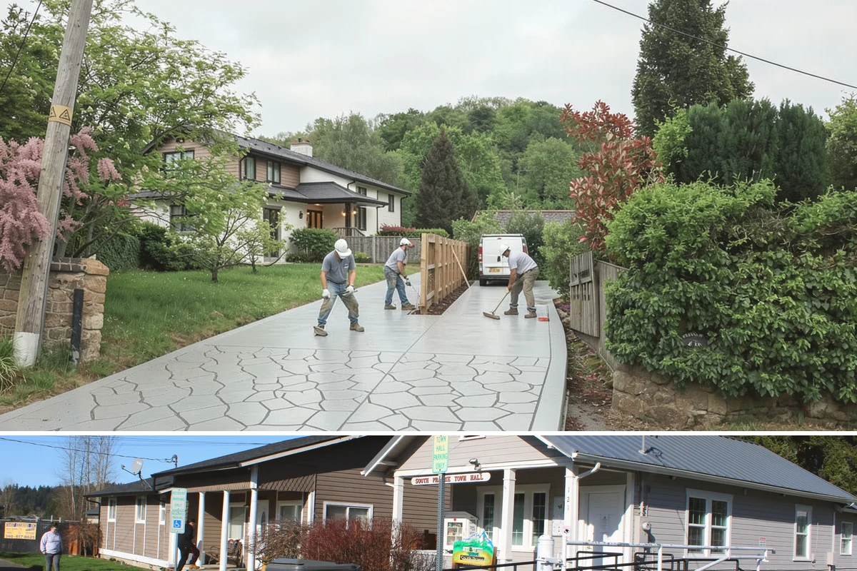 Post and Beam Framing in South Prairie, Pierce County, WA - Milled timbers are best set during drier stretches to control moisture and finishing, though we can stage delivery to protect...