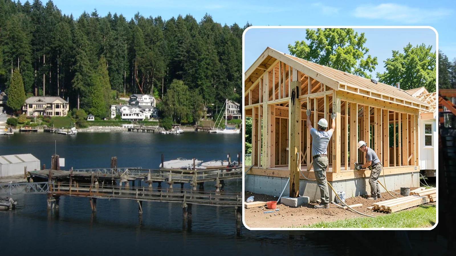 Post Replacement in Gig Harbor, Pierce County, WA - We replace rotted or failing support posts to restore vertical support and stop settling above them.
