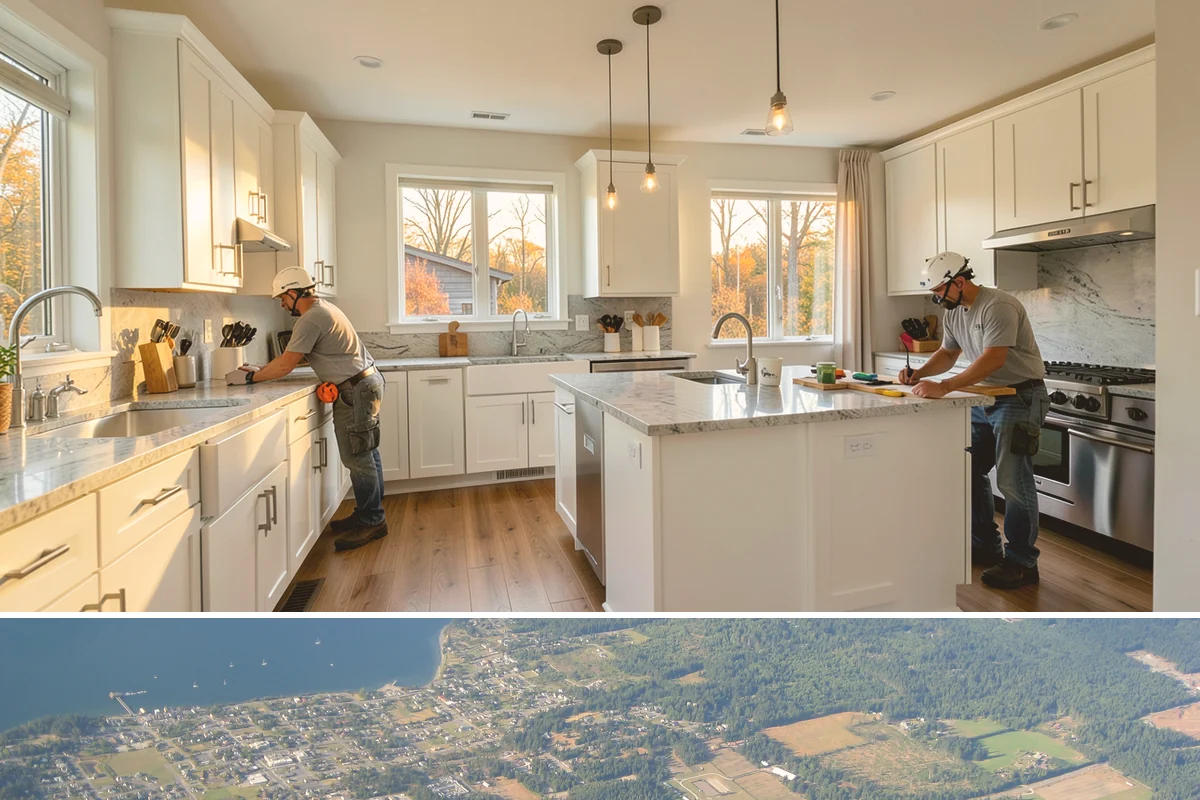Pot Filler Installation in Coupeville, Island County, WA - Best installed during a kitchen remodel while the range wall is open, though it can be added any season.
